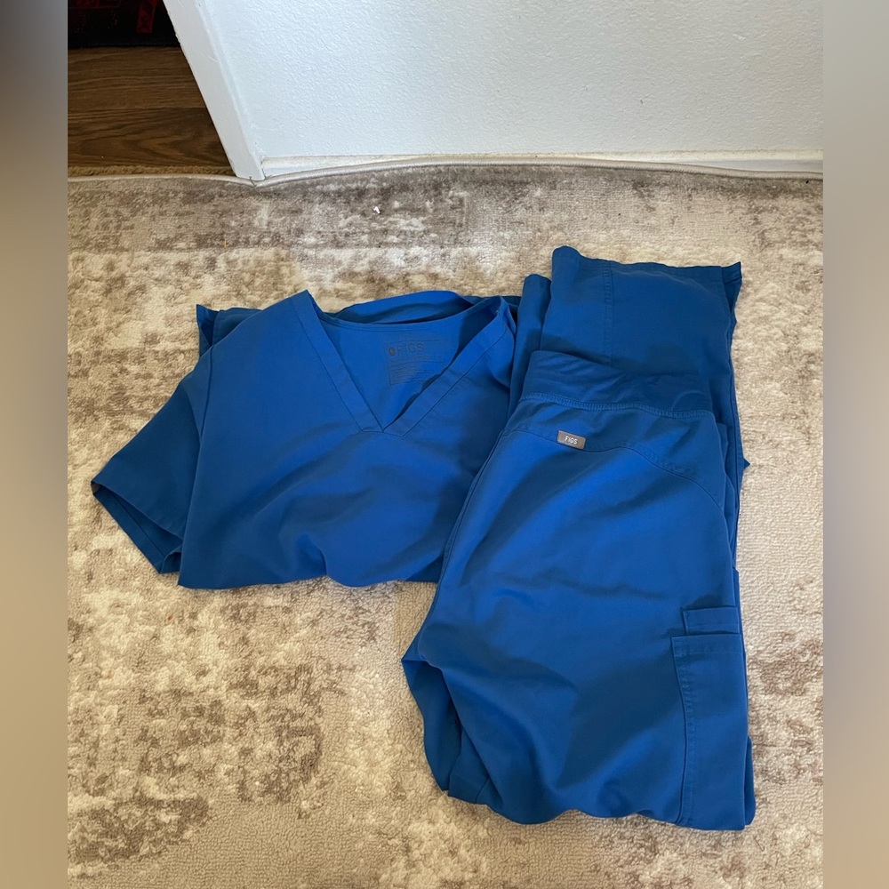 Figs royal blue scrubs